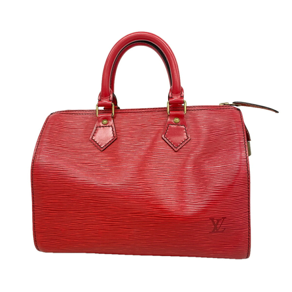 Louis Vuitton Epi Speedy 25 Handbag M43017 Castilian Red Women's